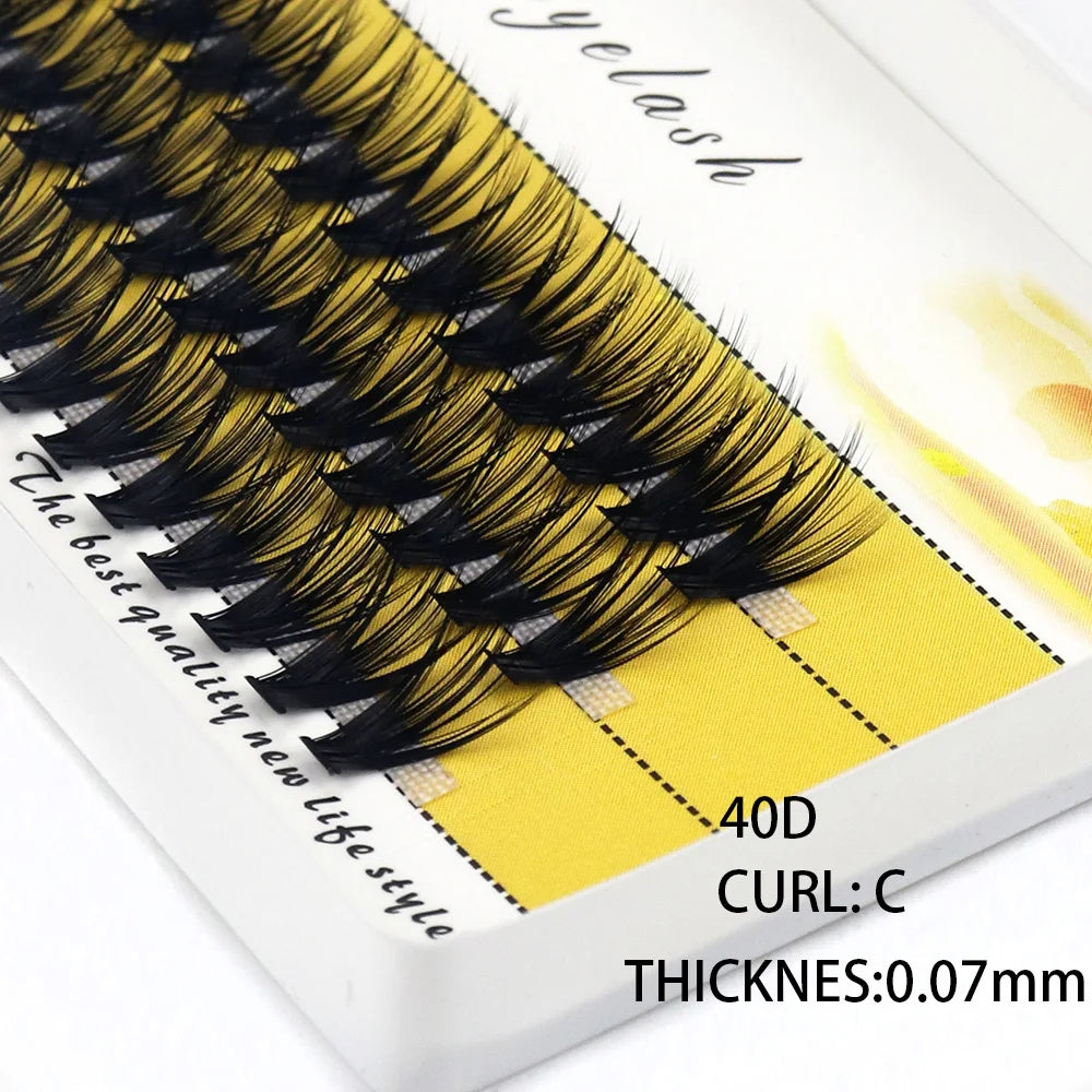 40/30/20D Cluster Mink Eyelashes Natural Eyelash Extension 1 Box/60 Bunches Indiviual Bunches Soft Box Makeup Lashes Wholesale