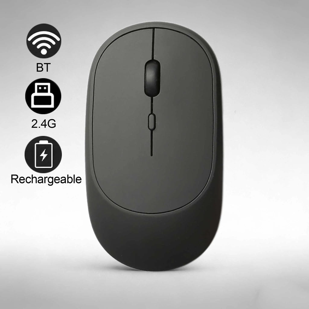 Wireless Mouse Bluetooth-Compatible Mouse Ergonomic 1200DPI Mouse For MacBook Tablet Laptops Computer PC iPad 2.4Ghz Gaming Mice
