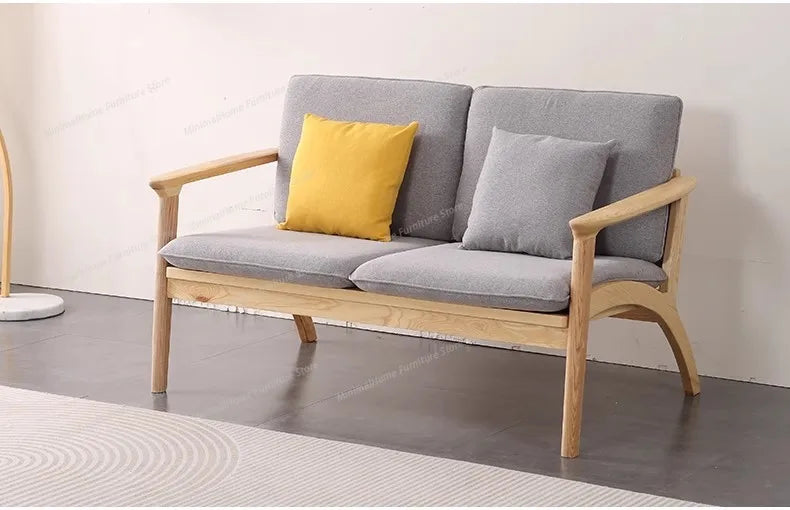 Relaxing Living Room Sofas Lounge Comfortable Wood Floor Modern Lazy Sofa Nordic Balcony European Divani Da Soggiorno Furniture