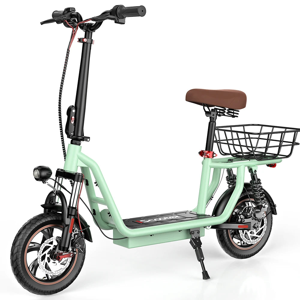 ISCOOTER I12 Adult Electric Scooter 500W Motor 36V7.5AH Battery Electric Scooter 12 Inch Urban Commuting Electric Scooter