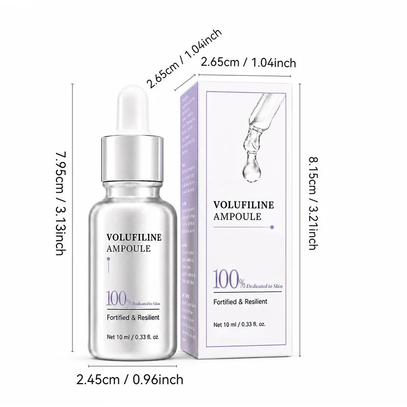 Volufiline Asiatica Ampoule 10ml Plumping Soothing Facial Serum Hydrating Moisturizing Essence Gentle Daily Skin Care Ampoule