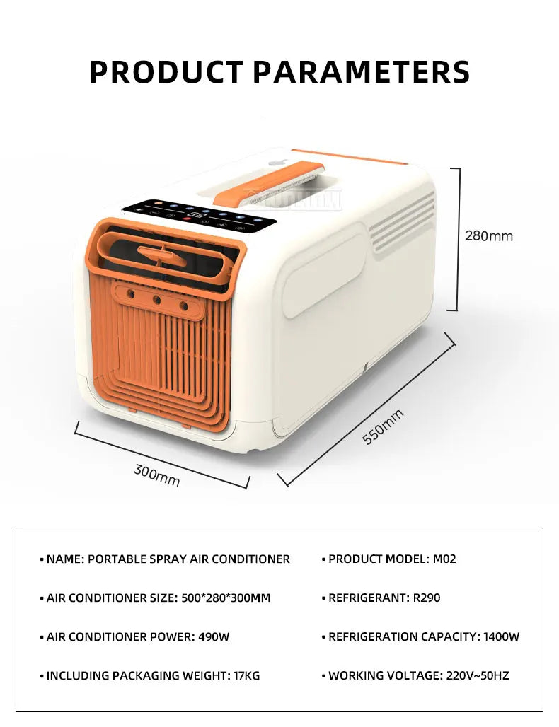 M02 Outdoor Air Conditioner with Cooling And Heating Function for Home Use Energy Saving Environment-Friendly