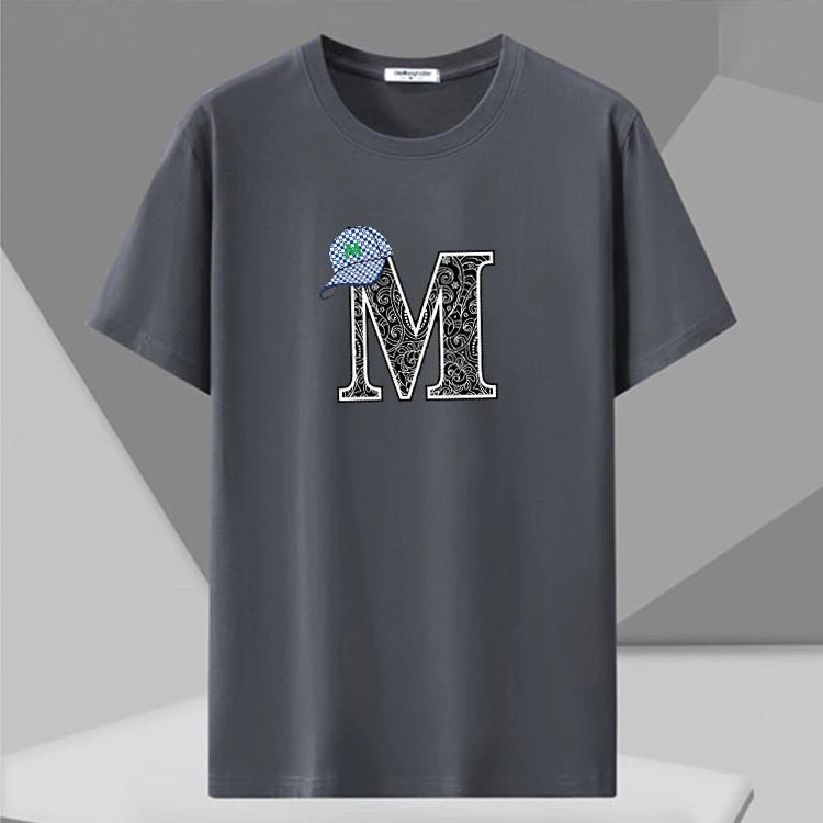 Men's Printed T-shirt Plus Size 110-180kg Loose Short Sleeve Tee Oversized Tops 5XL 6XL 7XL Big Size Men Clothing 티셔츠 Camiseta