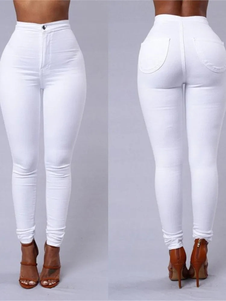 Spring Summer Leggings Thin High Waisted Elastic Pencil Pants For Women's New Skinny Retro Simple Casual Sports Longjeans Female