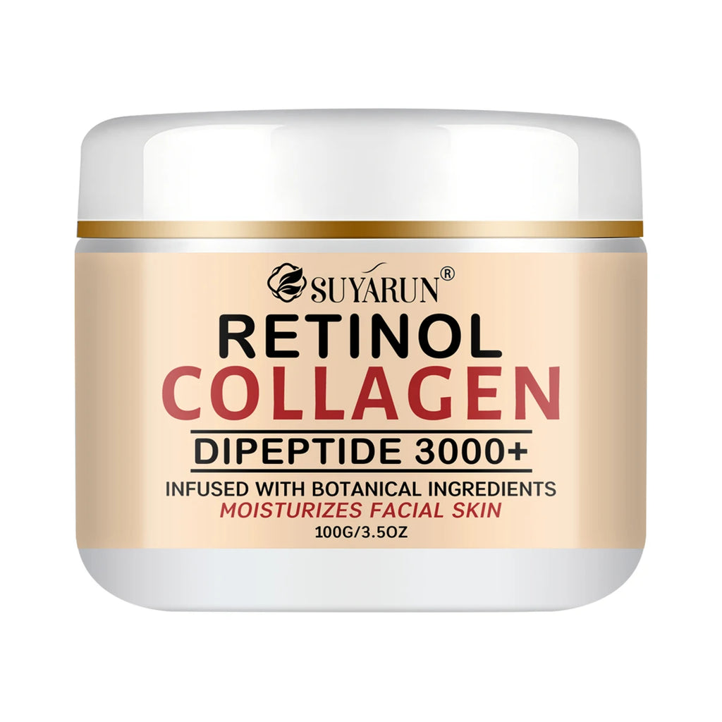 SUYARUN Retinol Collagen Face Cream Hydrating Moisturizing Anti-Aging Wrinkle Firming Night Cream for All Skin Types.
