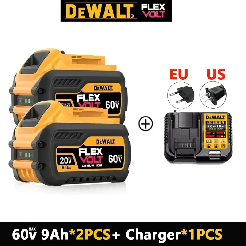100% Original DeWalt Batteries 20V 5000/6000mAh Li Ion Battery For DCB206 DCB205 DCB204 DCB200 DeWalt Power Tools Air Transport