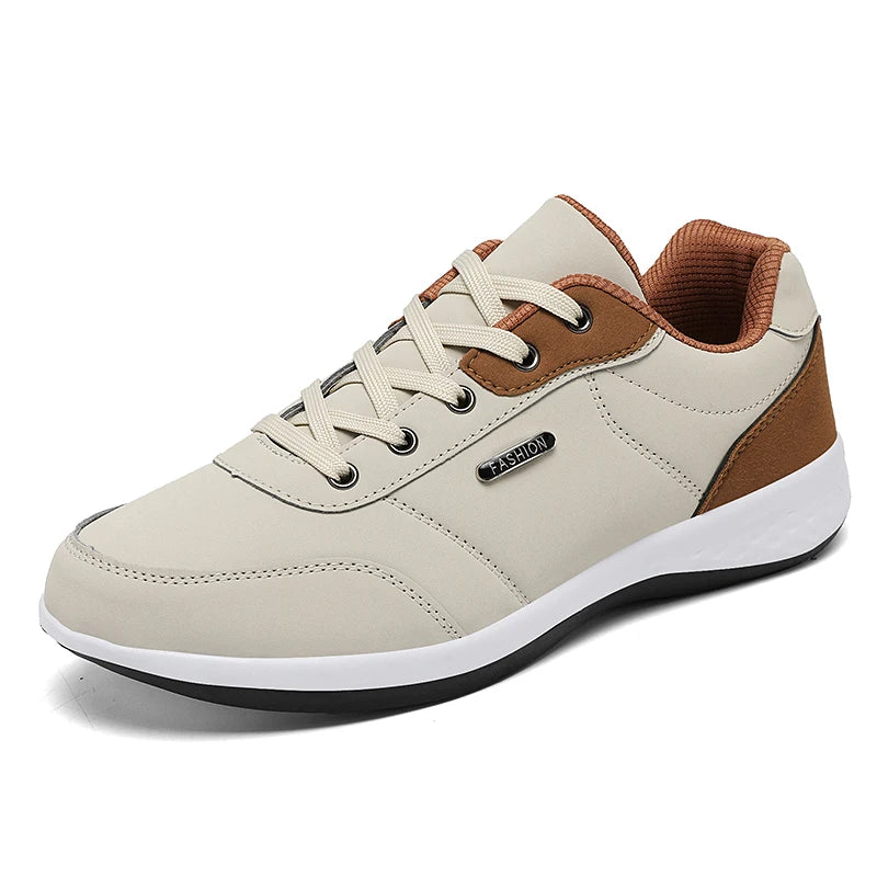 Men Shoes Sneakers PU Leather Trend Casual Shoes Fashion Breathable Leisure Male Sneakers Non-Slip Footwear Men Vulcanized Shoes