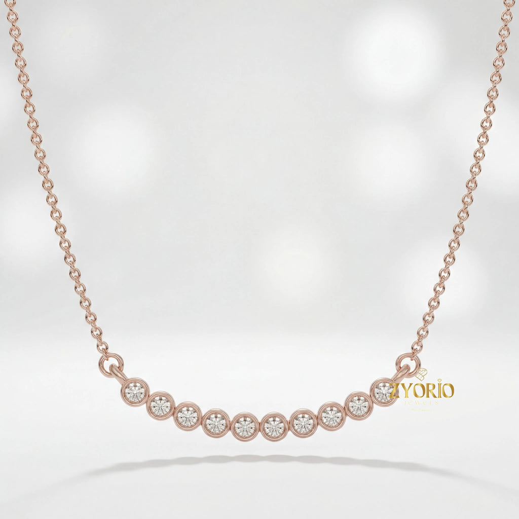 Classic 925 Sterling Silver Diamond Necklace Luxury Fashion Jewelry For Women Wedding Party Gift