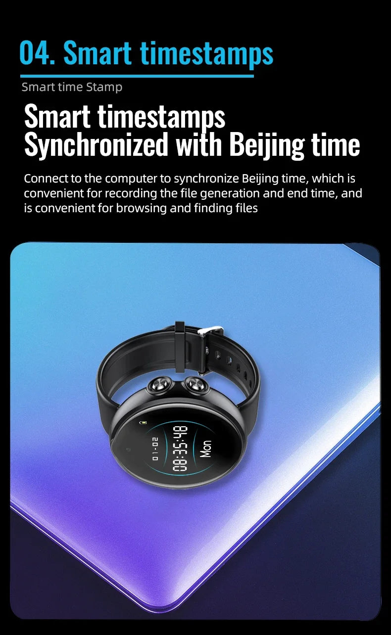 Mini Cam Sports Watch 1080P HD 3in1 Camera Wearable Camera Portable Sports DV Bracelet Camera Voice Recorder Hidden TF Card