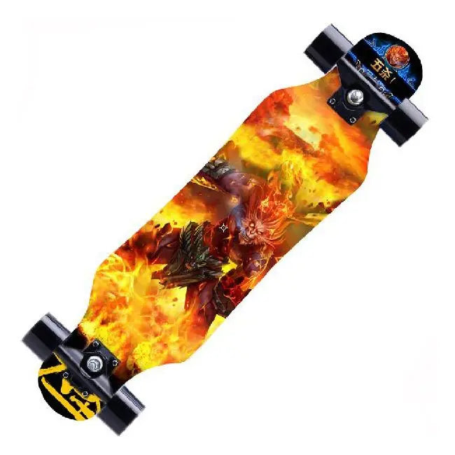 80CM Four Wheels Longboard Dancing Board Adult Street Riding Professional Beginner Freestyle Skateboard