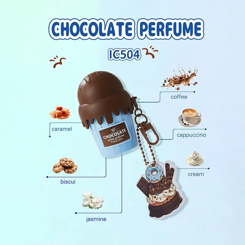 Ice Cream Gourmet Perfume Hand Cream Set Sweet Fruity Fragrance Long-lasting Vanilla Chocolate Cherry Scent Gift Box Packaging