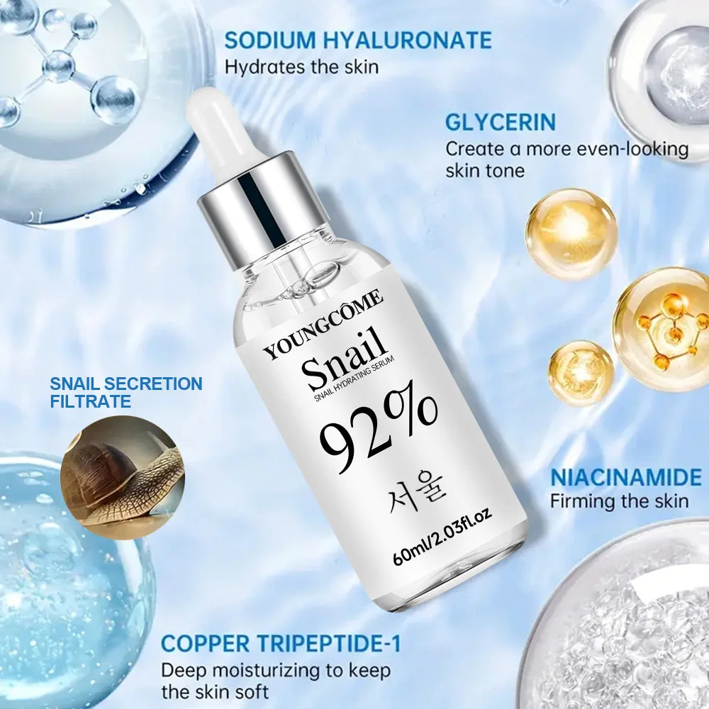 Snail Essence Fade Fine Lines Repair Skin Barrier Moisturizing Refines Pores Nourishes Anti Brighten Facial Essence