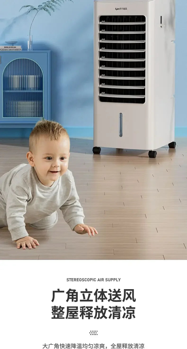 Portable Powerful Cooler: Cooling and Heating Dual-Use. For Home, Office, Dormitory. mini air conditioner