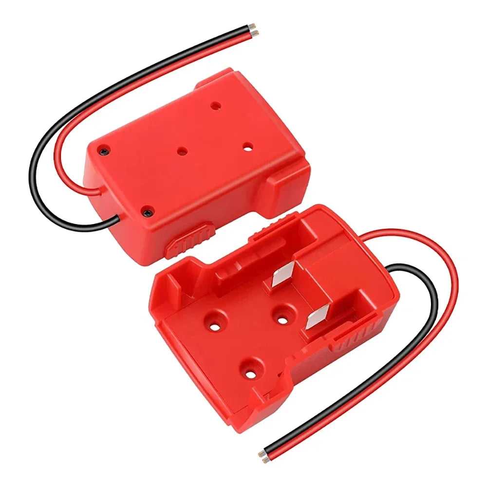 Lithium Battery Adapter Connector for Milwaukee for M18 18V Li-ion Battery DIY Power Supply Wheel Adapter Dock Holder 48-11-1815