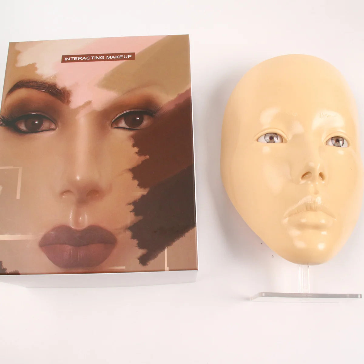 Makeup Full Face Practice Model 5D Silicone Bionic Skin Mannequin Eye eyebrow Eyelash Eyeshadow for beginner Makeup