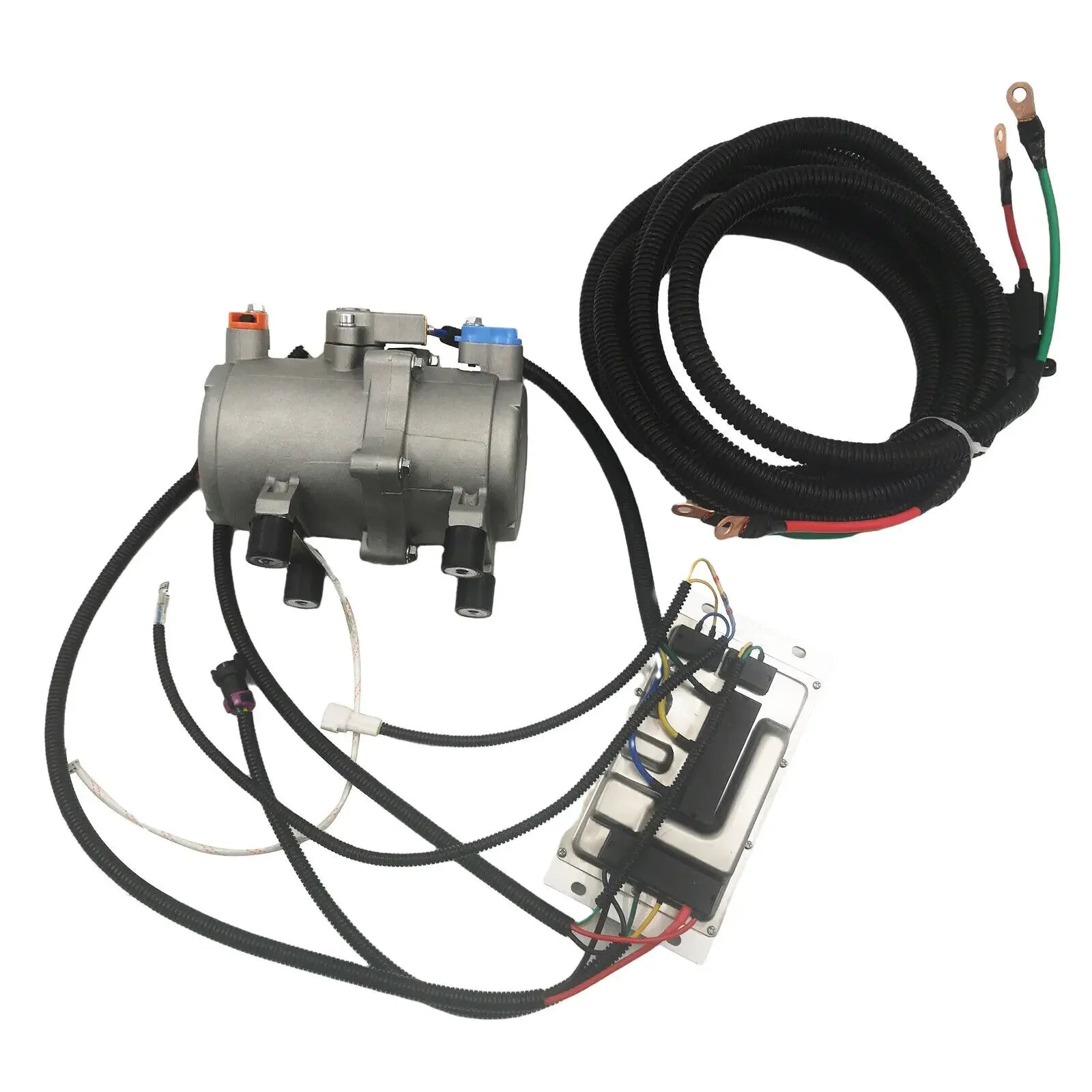 12V 24V With Control Panel Car Electric Air Conditioner A/C Air Conditioning Compressor For Truck Bus Automotive Boat Tractor