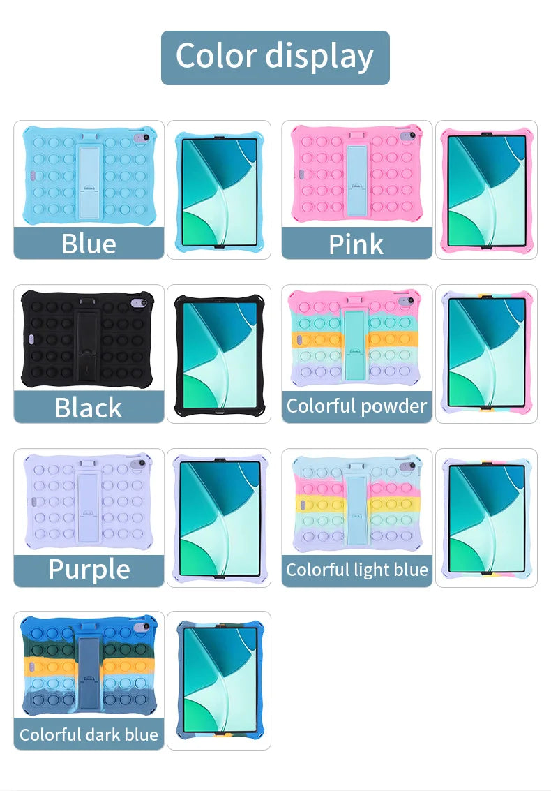 For Apple iPad 10 9 Inch 2022 Case Tablet Kids Folding Cover for iPad Air5 10.9 2022 Mini 3 4 5 6 Pro 11 9.7 10.2 2019 2020 2021