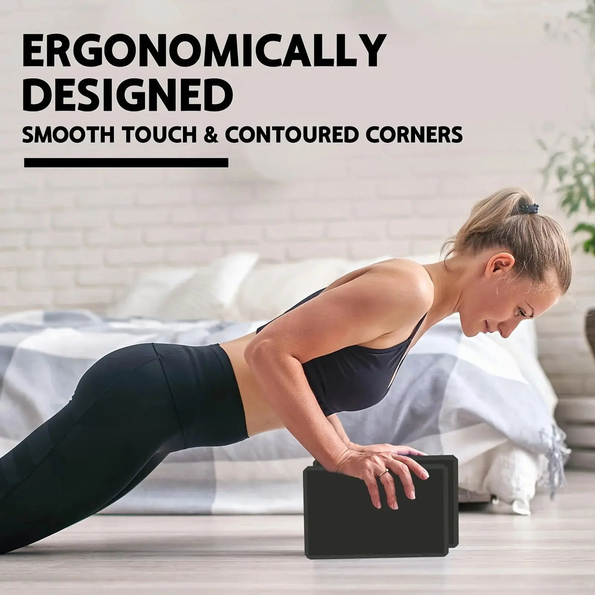 2/3/4PCS Yoga Blocks Made from High-Density Foam Lightweight Supportive And Odor-Free - Essential Yoga Belt Yoga Gear for Women