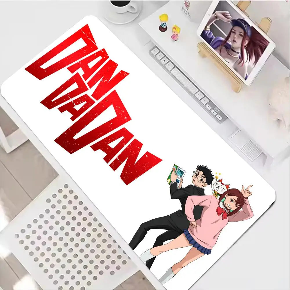 Dandadan Mouse Pad XXL Anime Extended Laptop Ayase Momo Takakura Ken Seiko teclado Mousepad Gaming Accessories Keyboard Desk Mat