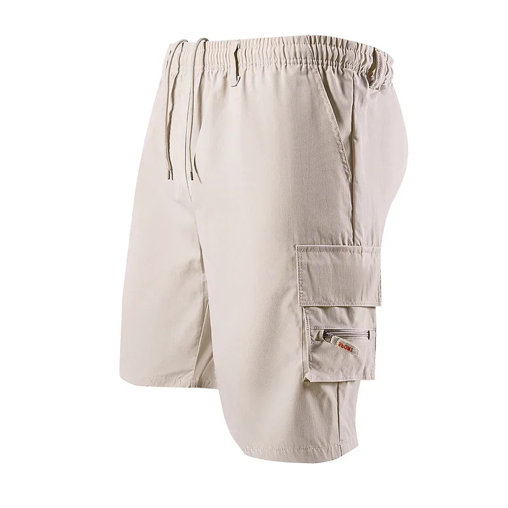 Men's Camouflage Cargo Shorts Casual Loose Work Tooling Shorts Summer Male's Outdoor Multi-pockets Knee Length Short Pants S-3XL