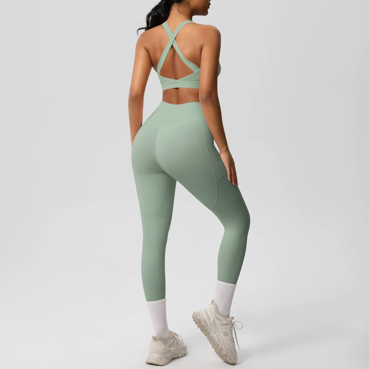 Yoga Suit Sports Set Womens Sportswear Sports Women's Yoga Bra Tummy Control Slimming Booty Leggings Women's Tracksuit