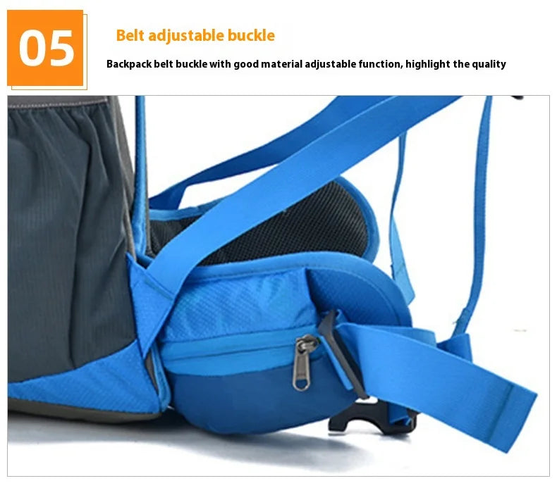 Travel Hiking Backpack 40L Trekking Bag Men Women Durable Outdoor Sports Daypack for Climbing Mountaineering Fishing Bicycle