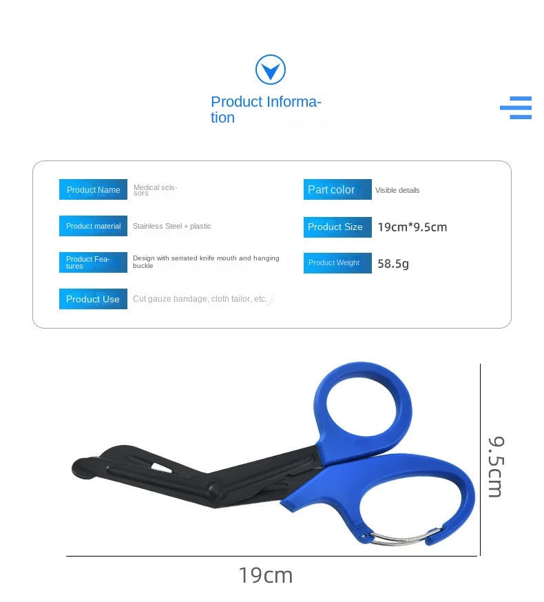 Camping Outdoor  gear tactical rescue Scissor trauma gauze Emergency First Aid Shears Paramedic bandage Medical Scissors Tools