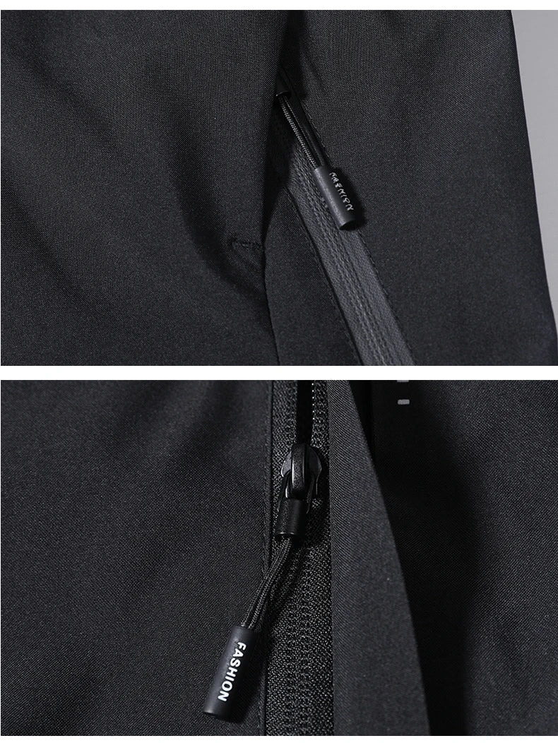 Multifunctional men's outdoor jacket, windproof, rainproof, and warm autumn/winter hooded jacket, outdoor raincoat, mountaineeri