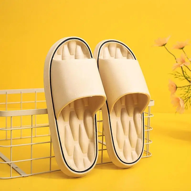 Fashionable Super Light Women's Slippers Anti-Slip EVA Elastic Shoes Colorful Sneakers In Door Bathroom Flip Flops