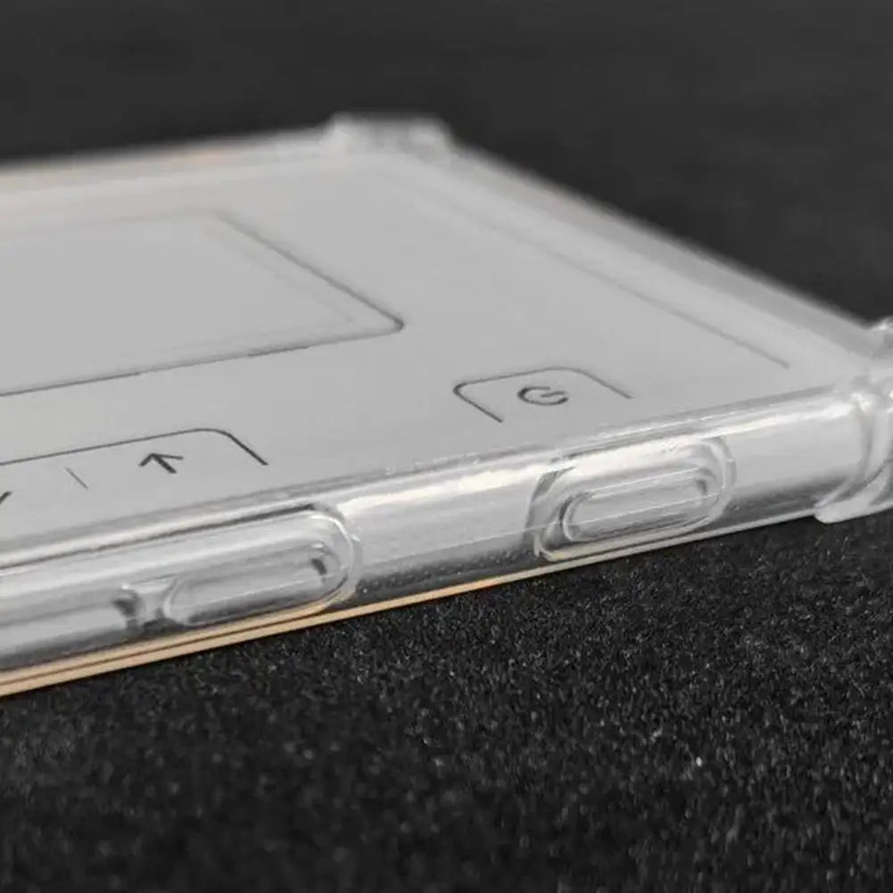 For XTEINK X3 E-Book Transparent TPU Case Full Coverage Airbag Shockproof Protective Cover Anti-Scratch Anti-Drop Soft Shell