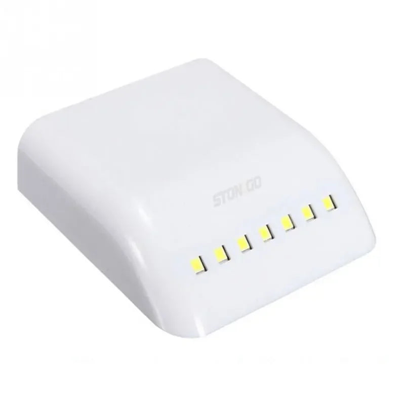 Under Cabinet Light 7 LED Wireless Motion Automatic Sensor Wardrobe Light Cupboard Closet Inner Hinge Lamp No Include Batteries