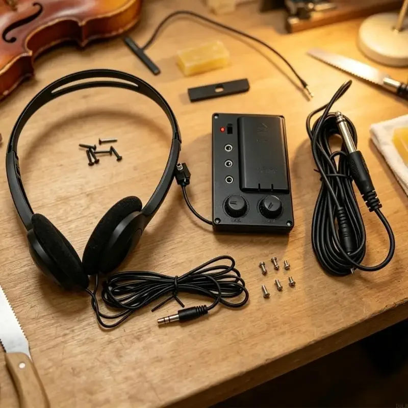 Violin Pickup Set with 3.5 Mm Plug for Home Lesson Practice Use