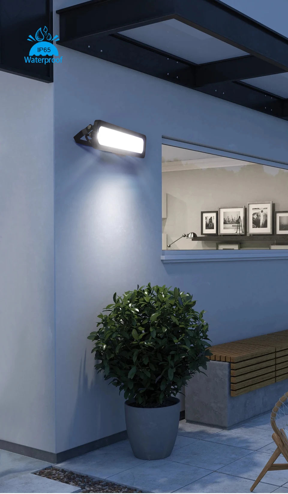 50W LED FloodLight Outdoor Lighting COB Floodlight 220V Reflector Spotlight IP65 Waterproof Outdoor LED Gardern Wall Lamps