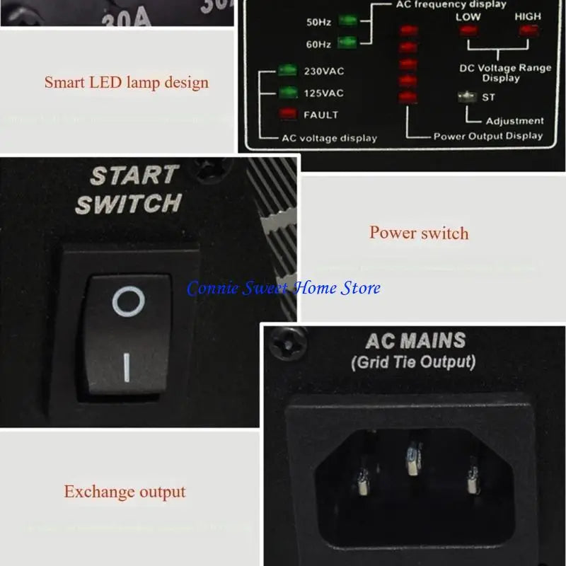 LXAF High Efficiency 600W Grids Tie Solar Inverters MPPT Sine Waves Miniature Inverters Solar Photovoltaic On Grids Inverters