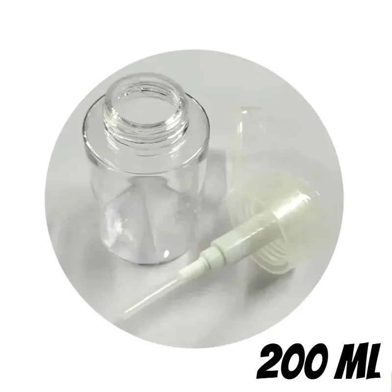 1pc Refillable Bottles Push-type Bottling   Empty Pump Dispenser Bottle for Nail Polish and Makeup Remover Bottle Packaging