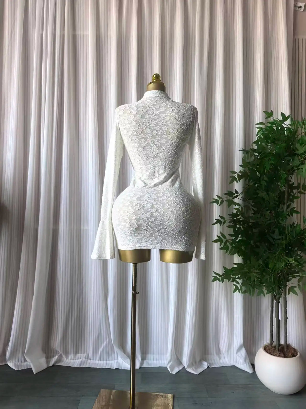 GLCMYAYA Women Stand Collar Elastic Bodycon Midi Mini Dress Satin 2026 Fall Winter Cocktail Even Birthday Party Trendy Dresses