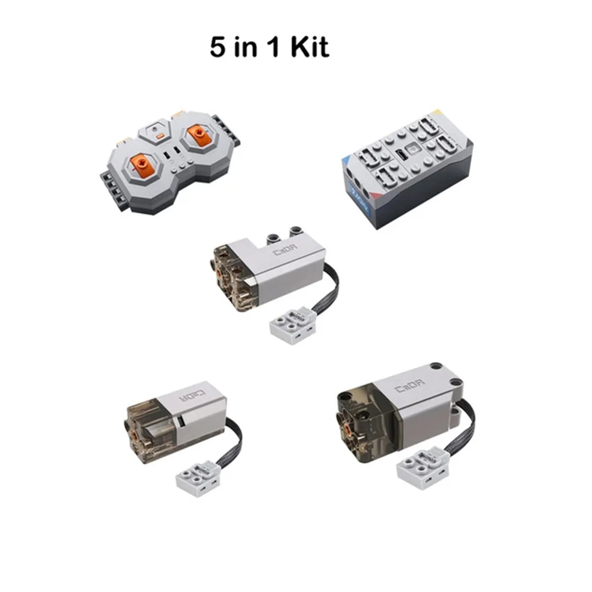 CaDA MOC Power Servo Motors Pro Compatible with  Building Blocks Power Functions Car Truck Model Upgrate Technical Parts