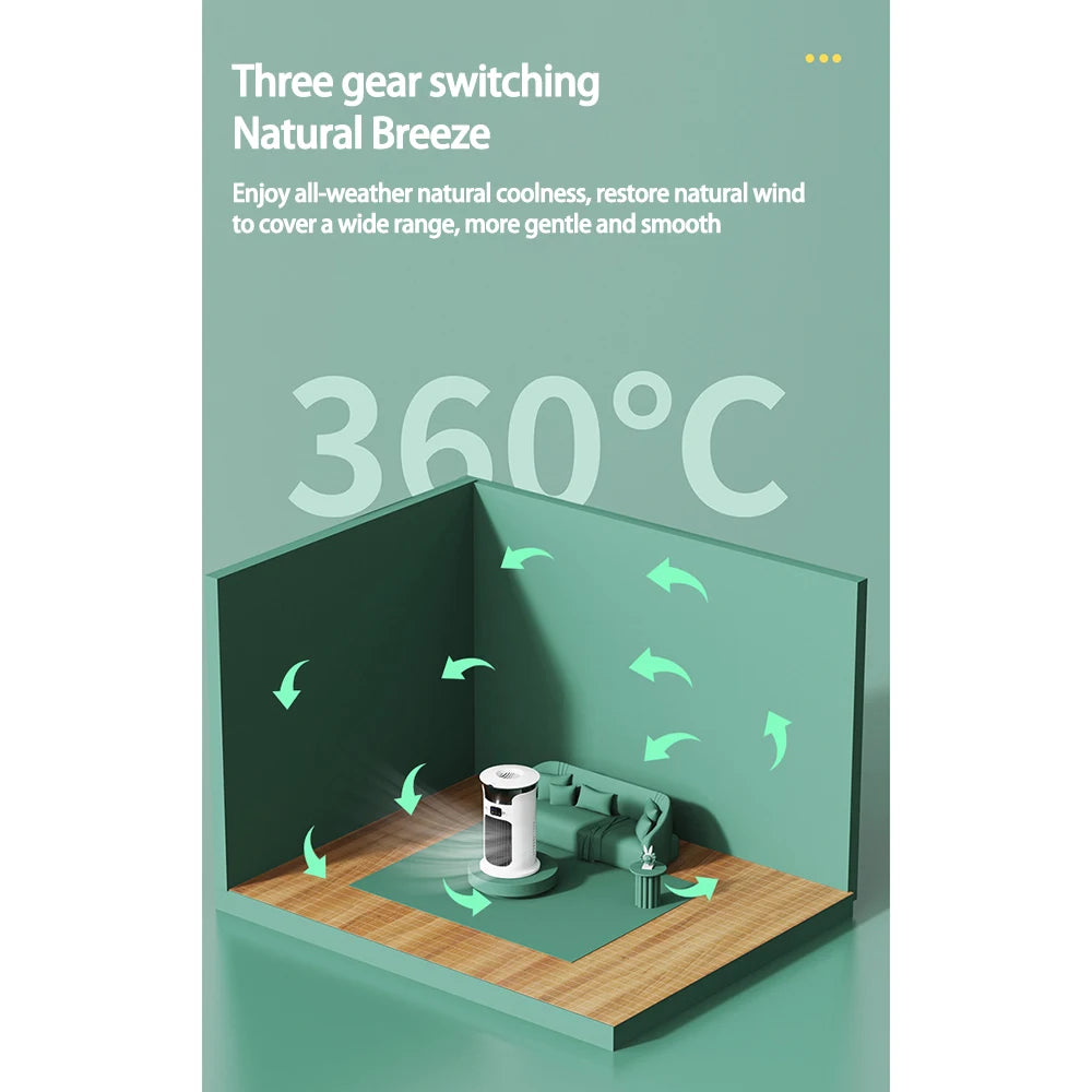 Desktop Mini Air Conditioner Portable USB Air Cooler Fan For Home Room Camping Humidifier Cooling Fans 7 Color Night Lamp 선풍기
