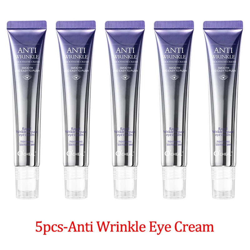 Improve Wrinkle Dark Circle Eye Cream Roller Massager Firming Moisturizing Eye Bags Hyaluronic Acid Eye Skin Care Products