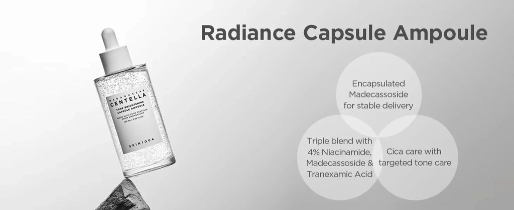 4-Piece Set SKIN1004 Madagascar Centella Ampoule Kit 30ML Soothing Calming Serum Collection for Sensitive & Acne-Prone Skin