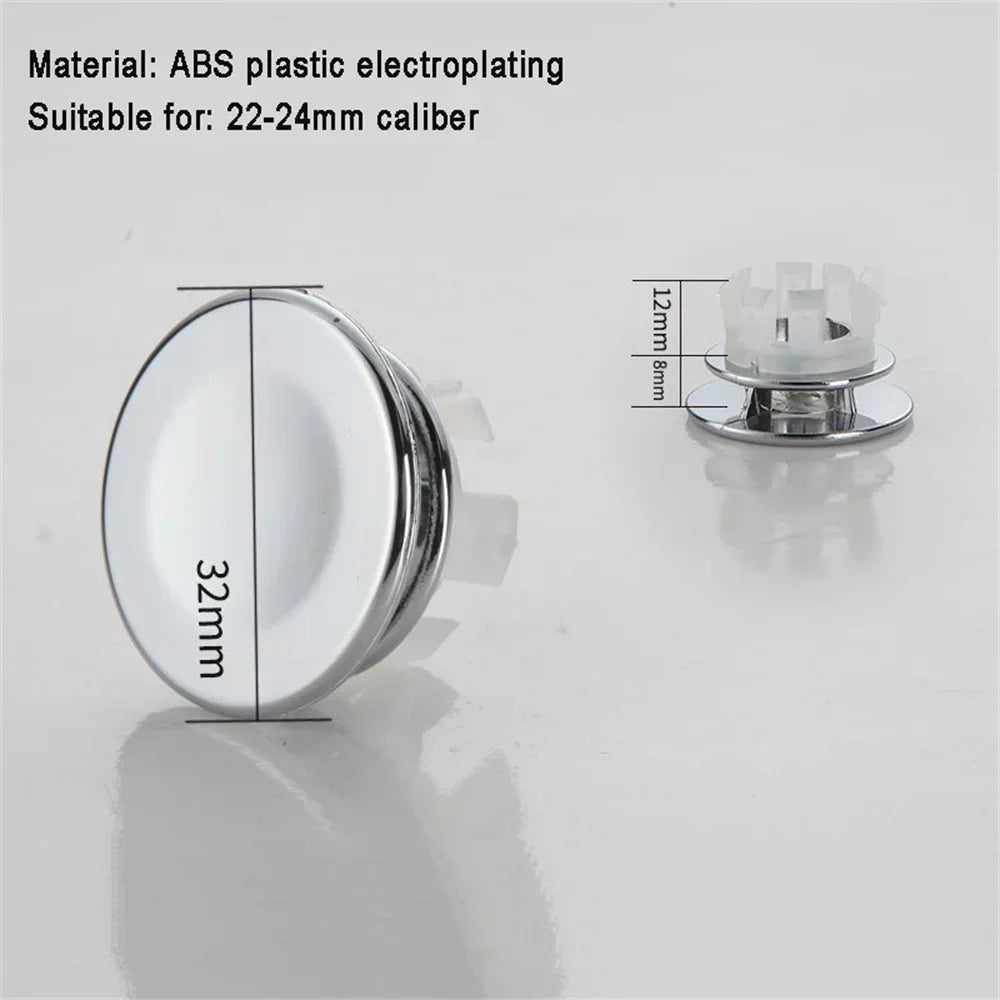 2pcs Bathroom Sink Hole Cover Basin Trim Cap Cover Electroplated Overflow Ring Bathtub Accessory 22-24mm  lavabo accessories