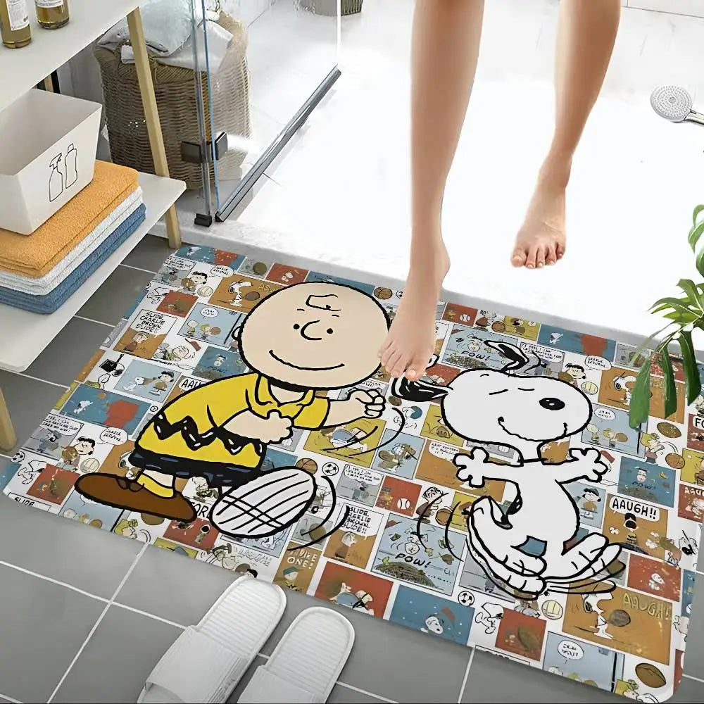 Cute Dog S-Snoopy Kitchen Mat Cheaper Anti-slip Modern Living Room Balcony Printed Modern Home Decor