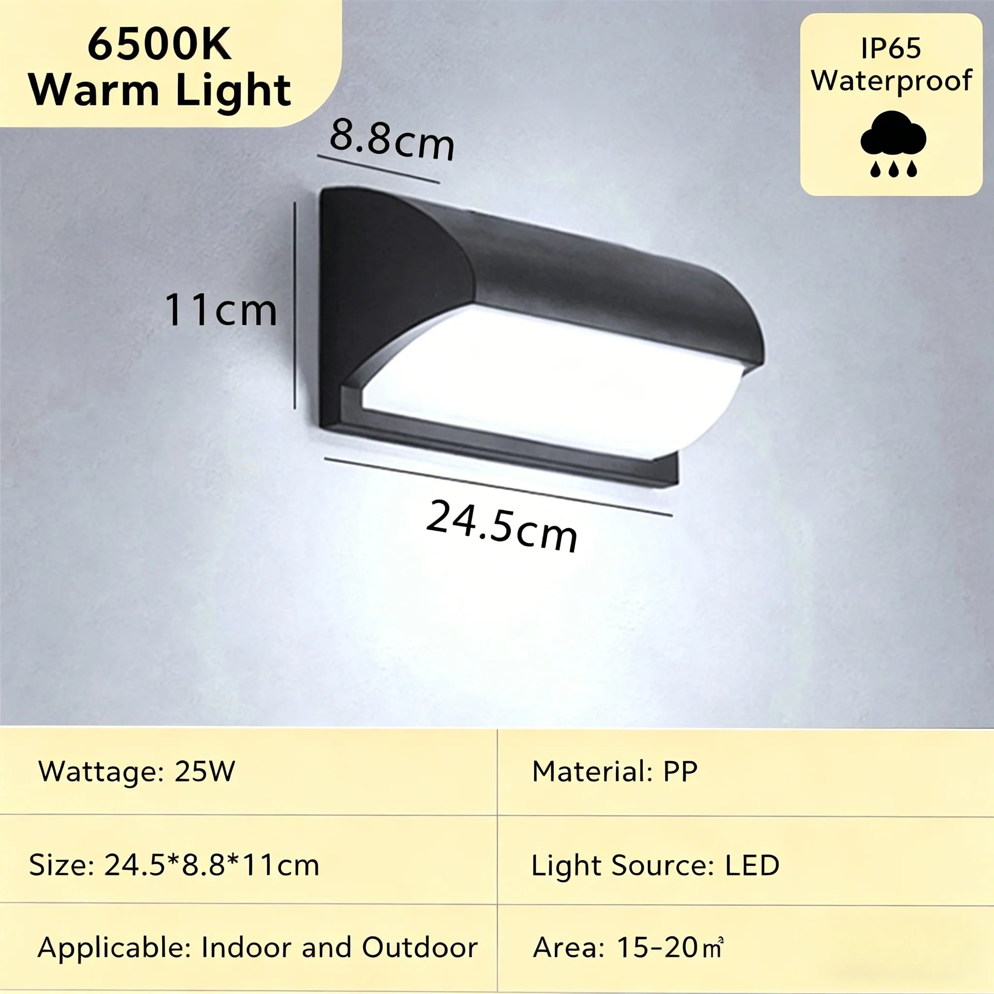 Outdoor LED Wall Lamp Waterproof Exterior Wall Light For Porch Garage Garden Courtyard Villa Indoor Wall Lamp Light 110V 220V