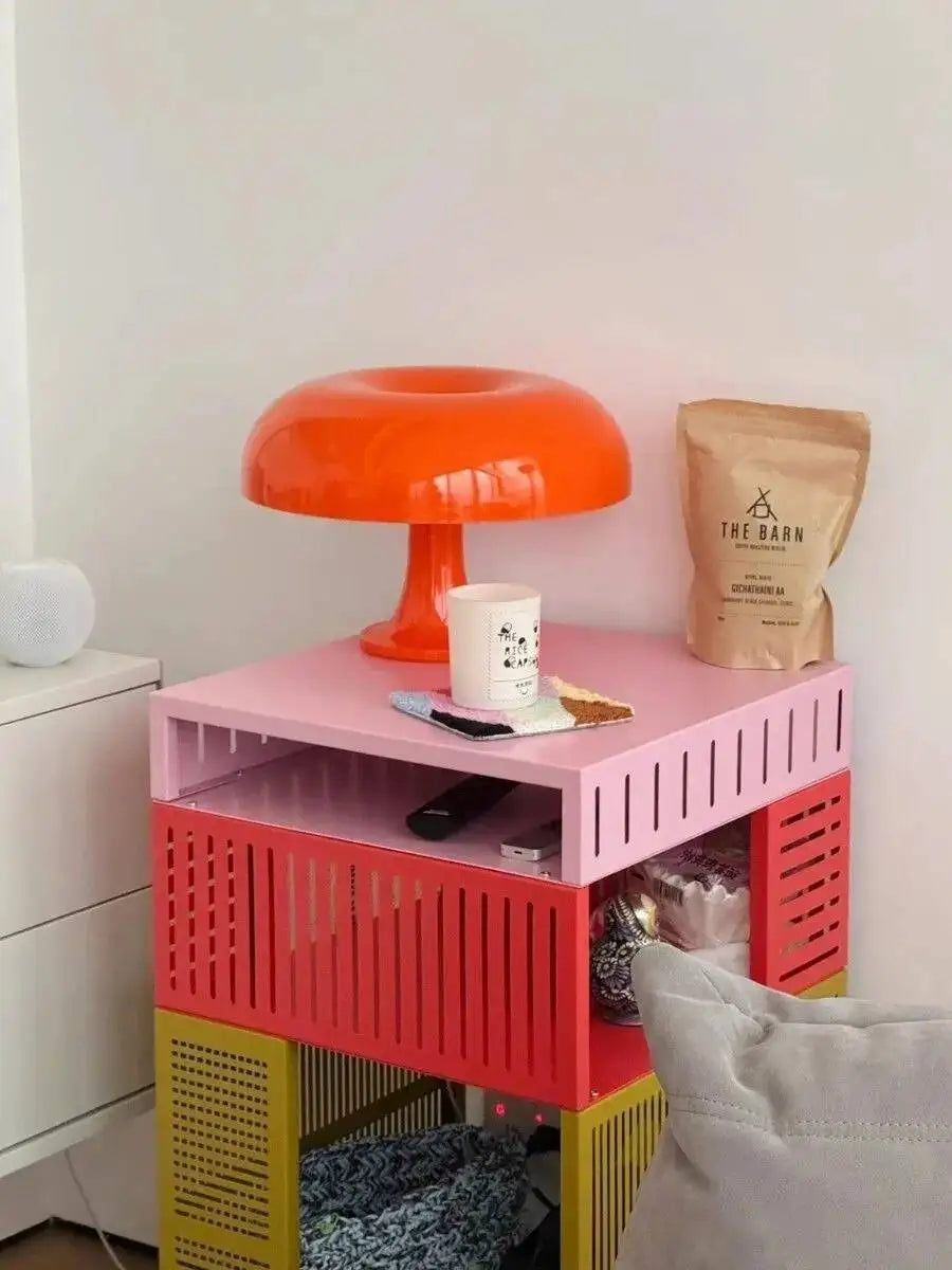 Multifunctional Metal Storage Cabinet with Wheels, Suitable for Bedroom, Living Room, Office, Modern Design Storage Cabinet