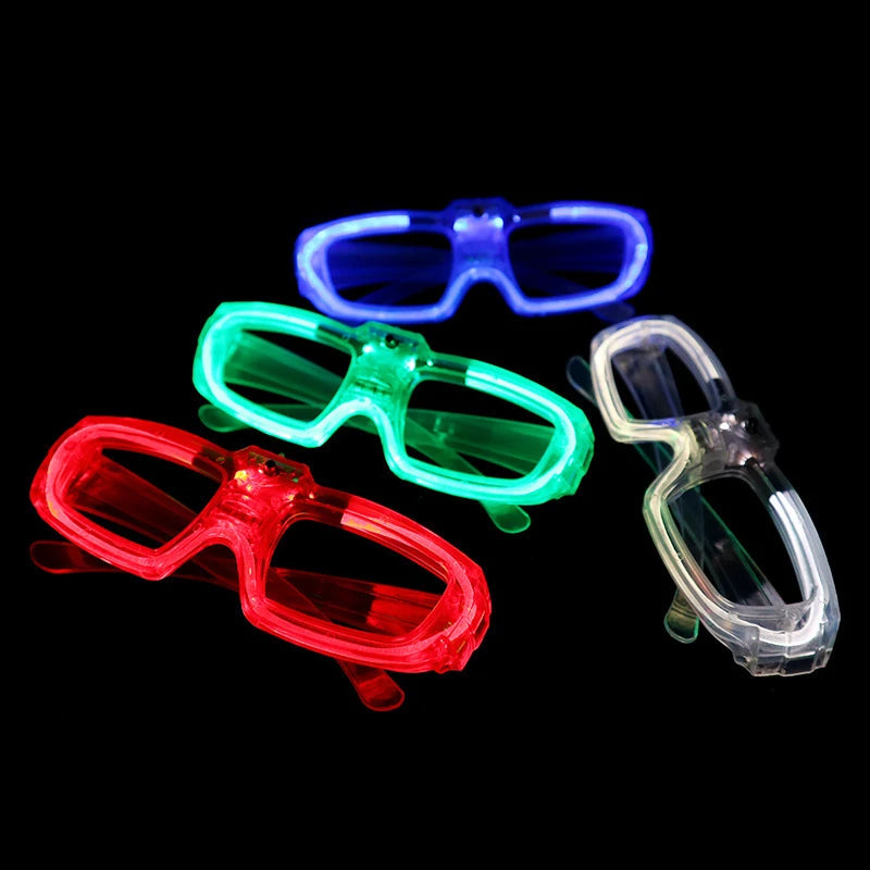 10/20/50PCS Light Up LED Glasses Glow Glasses Frame Glow in The Dark Party Supplies Neon Party Favors for Kids Adults