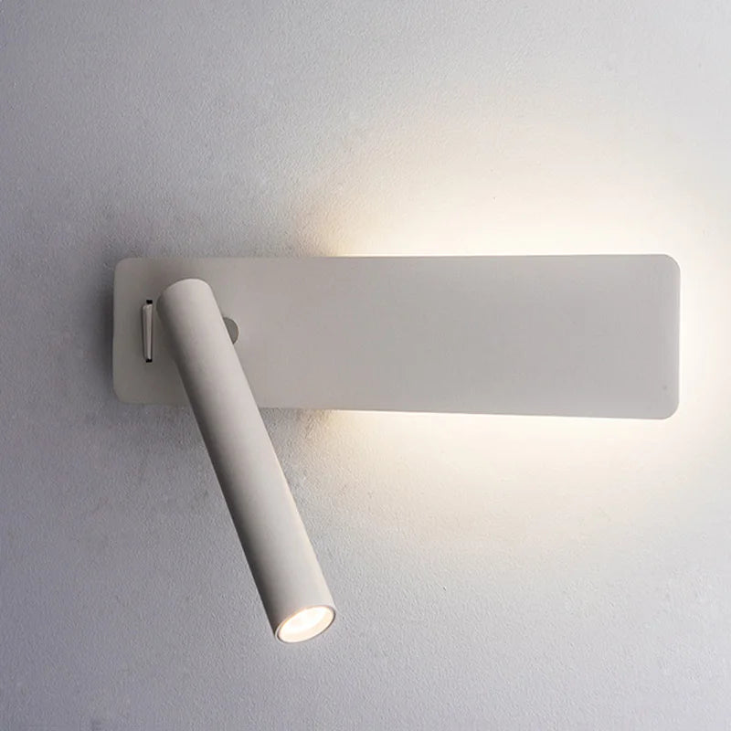 LED Wall Reading Lamp for Bedroom Hotel Minimalist Night Book Lamp Rotatable Bedside Sconce 3W Spotlight Home Lighting Fixture
