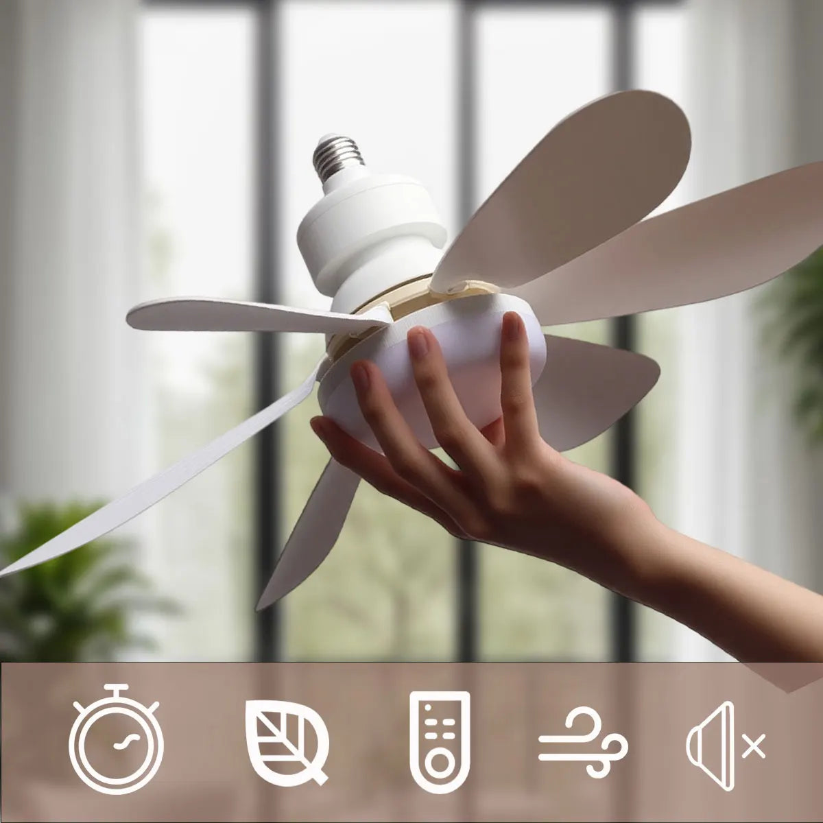 E27 with Remote LED 30W 40W Ceiling Fan Light Dimming Function Suitable for Living Room Study and Home Use 85-265V