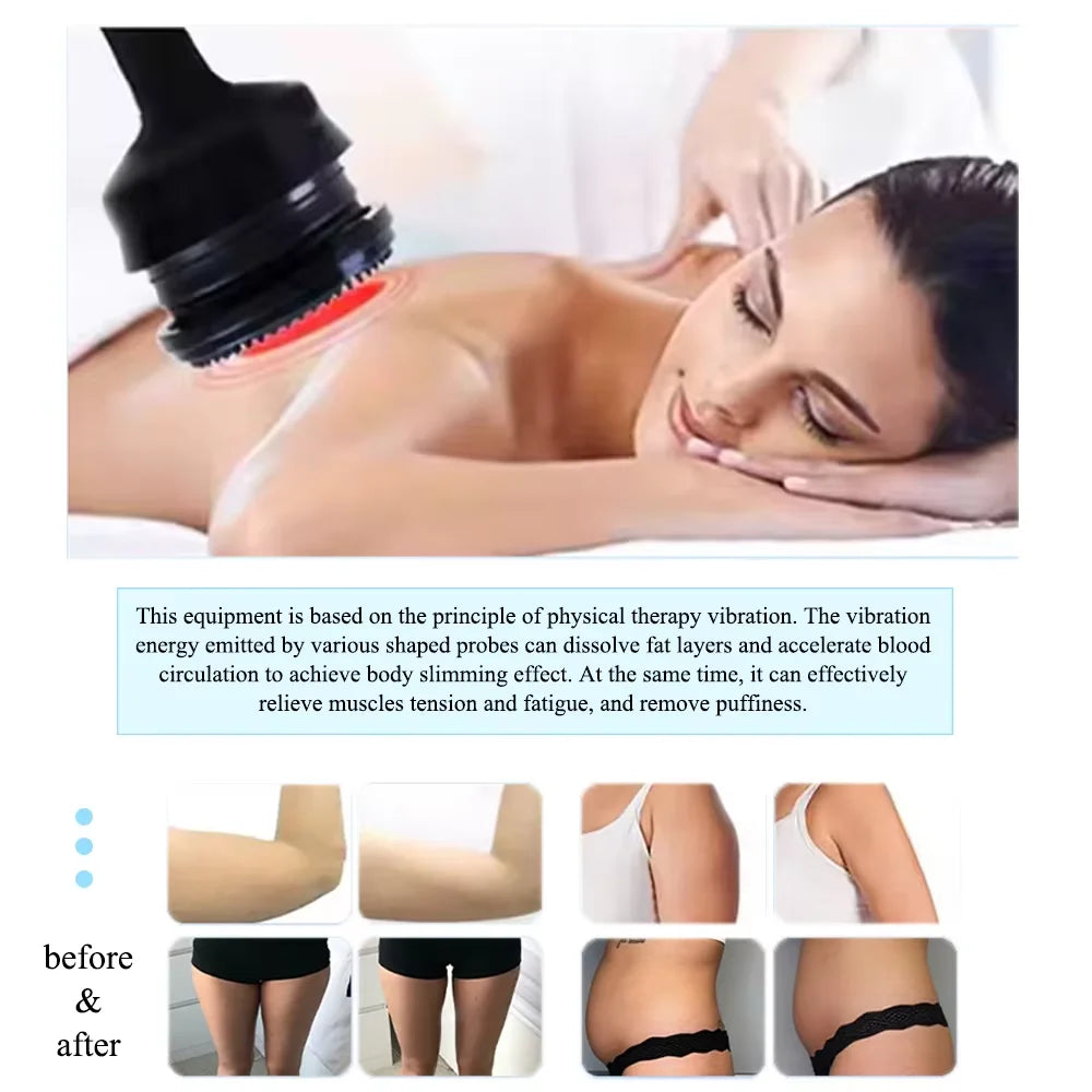 Vibrating G5 Massage Machine Slimming Muscle Massager Cellulite Removal Home Used Weight Loss Body Apparatus with Trolley Stand