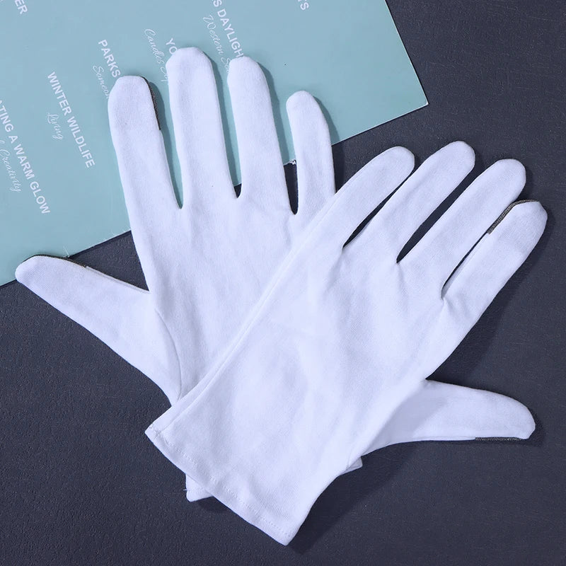 Soft Cotton Moisturizing Gloves For Dry Cracked Hands Bedtime Spa Treatment Lotion Locking Exfoliating