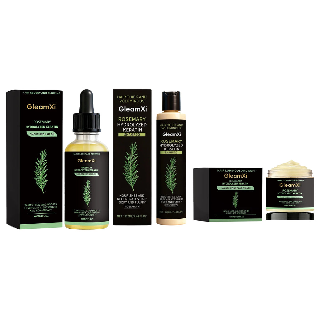 Rosemary Hair Mask Repair Damaged Breakage Frizzy Soft Smooth Shiny Straightening Hairs Nourishing Scalp Roots Hair Conditioner